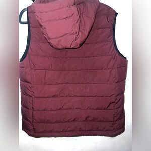Calvin Klein Burgundy Puffer Vest